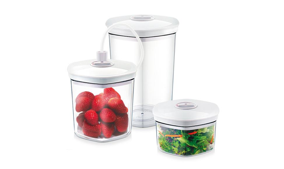 Caso Vakuumbeholder sæt, 3delt